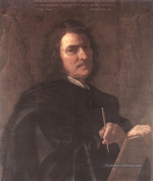 Autoportrait 1649 classique peintre Nicolas Poussin Peinture à l'huile